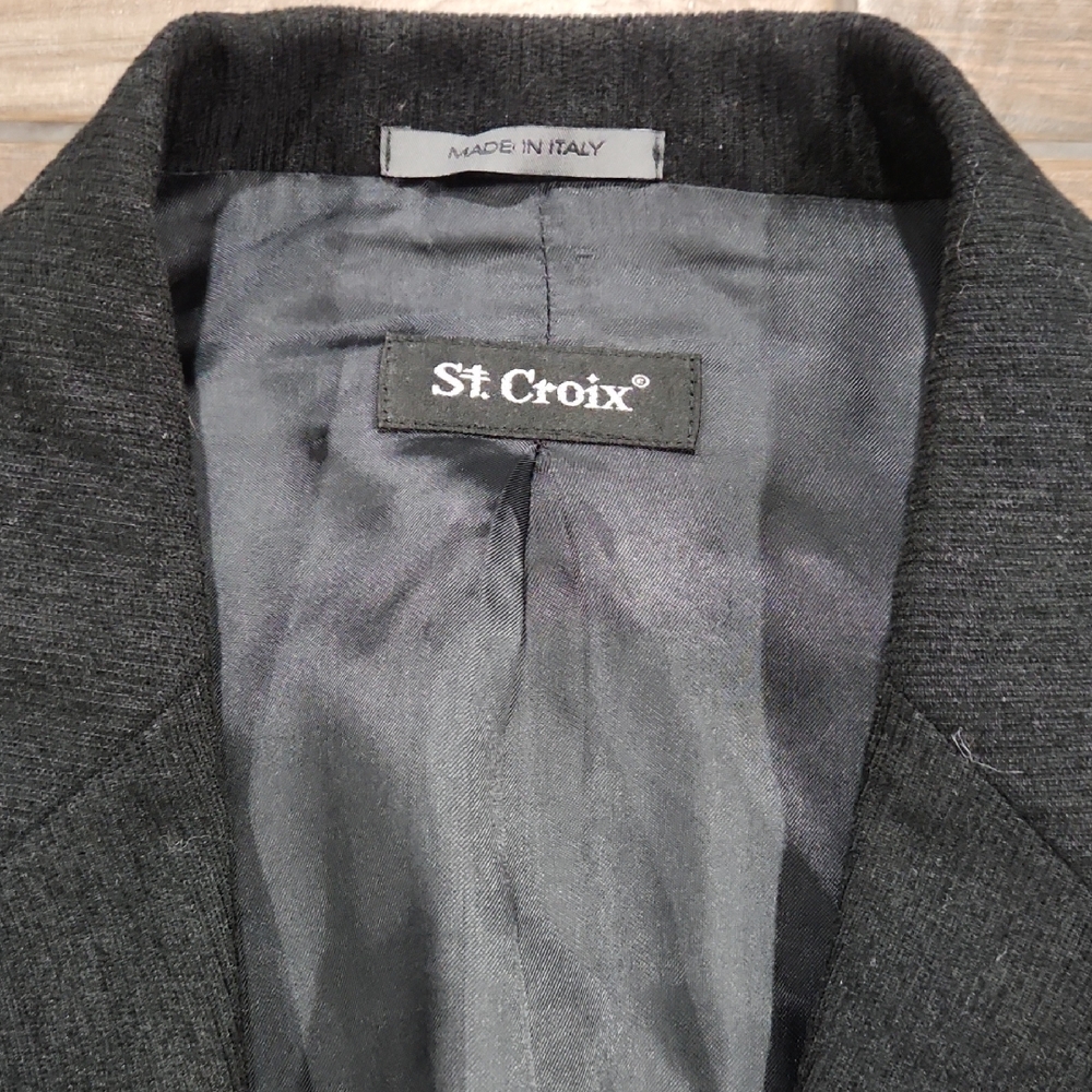 St. Croix Men's Black Blazer 44R